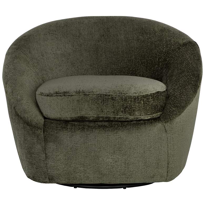 Image 2 Sunpan Bliss Swivel Lounge Chair Bergen Olive more views
