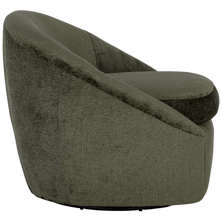 Image 3 Sunpan Bliss Swivel Lounge Chair Bergen Olive more views