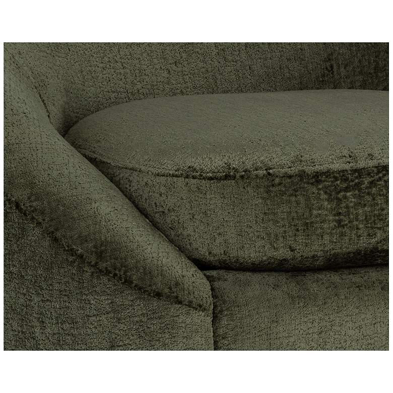 Image 6 Sunpan Bliss Swivel Lounge Chair Bergen Olive more views