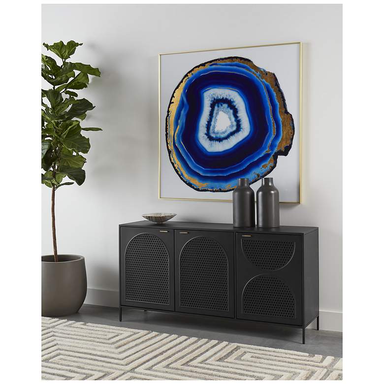 Image 3 Sunpan Blue Agate 48" X 48" Gold Frame more views