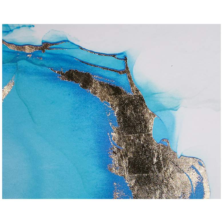 Image 6 Sunpan Blue Lagoon (Set of 3) 30" X 60" Charcoal Floater Frame more views
