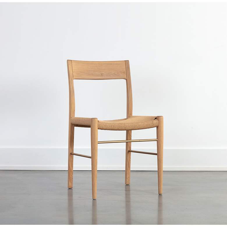 Image 1 Sunpan Bondi Dining Chair Light Oak Set of 2
