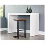 5_Sunpan Boone Barstool Black Bravo Cognac Set of 2 more views