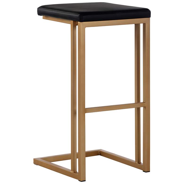 Image 1 Sunpan Boone Barstool Champagne Gold Onyx Set of 2