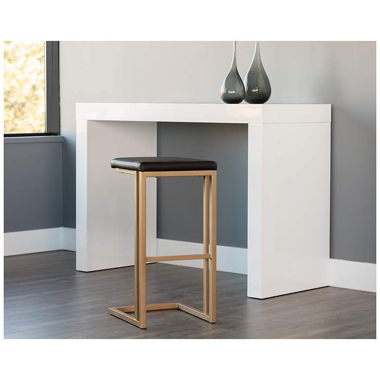 Image 5 Sunpan Boone Barstool Champagne Gold Onyx Set of 2 more views