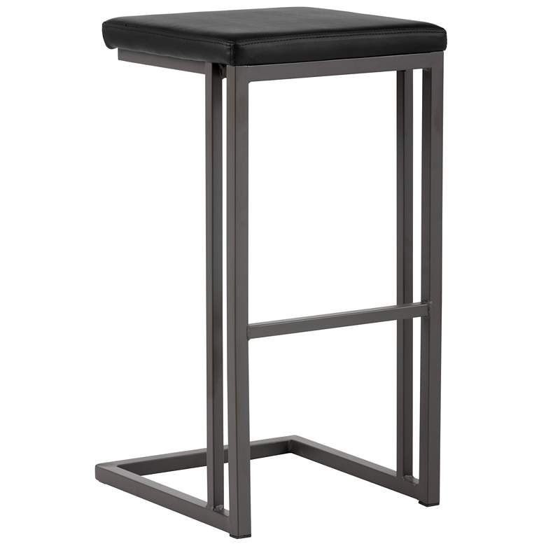 Image 1 Sunpan Boone Barstool Gray Onyx Set of 2
