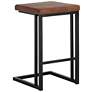 1_Sunpan Boone Counter Stool Black Bravo Cognac Set of 2
