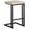 Sunpan Boone Counter Stool Black Bravo Cream Set of 2