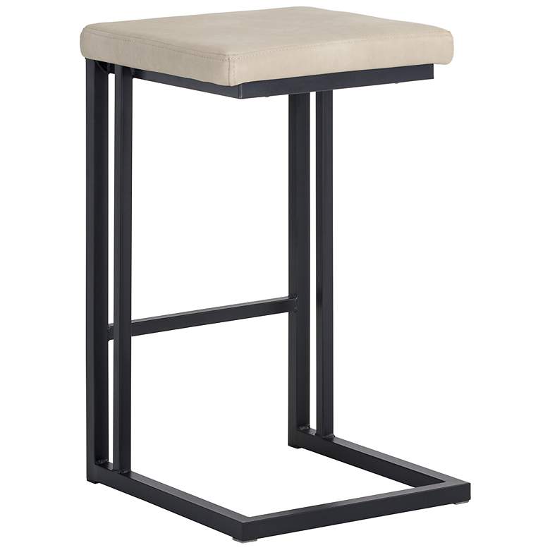 Image 3 Sunpan Boone Counter Stool Black Bravo Cream Set of 2 more views