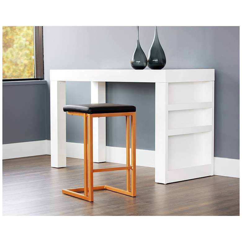 Image 4 Sunpan Boone Counter Stool Champagne Gold Onyx Set of 2 more views