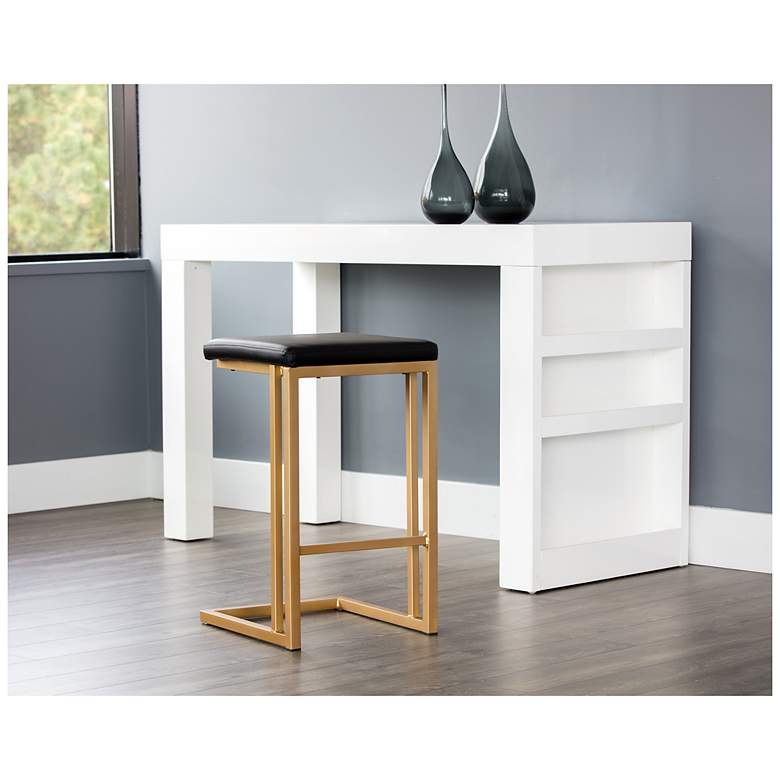 Image 5 Sunpan Boone Counter Stool Champagne Gold Onyx Set of 2 more views