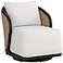 Sunpan Bora Swivel Armchair Louis Cream