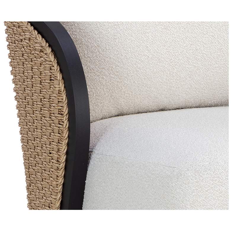 Image 6 Sunpan Bora Swivel Armchair Louis Cream more views