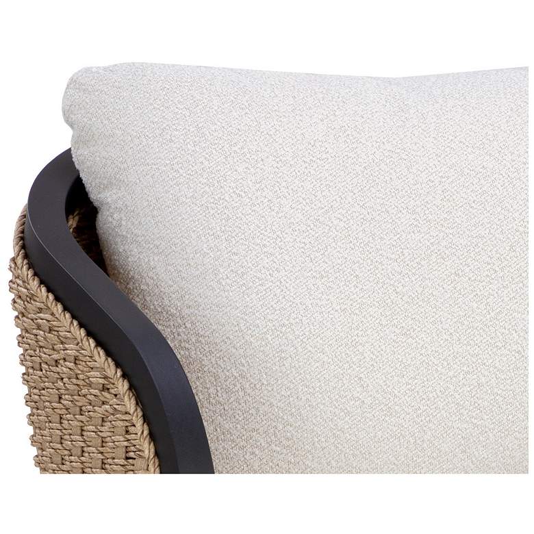 Image 7 Sunpan Bora Swivel Armchair Louis Cream more views