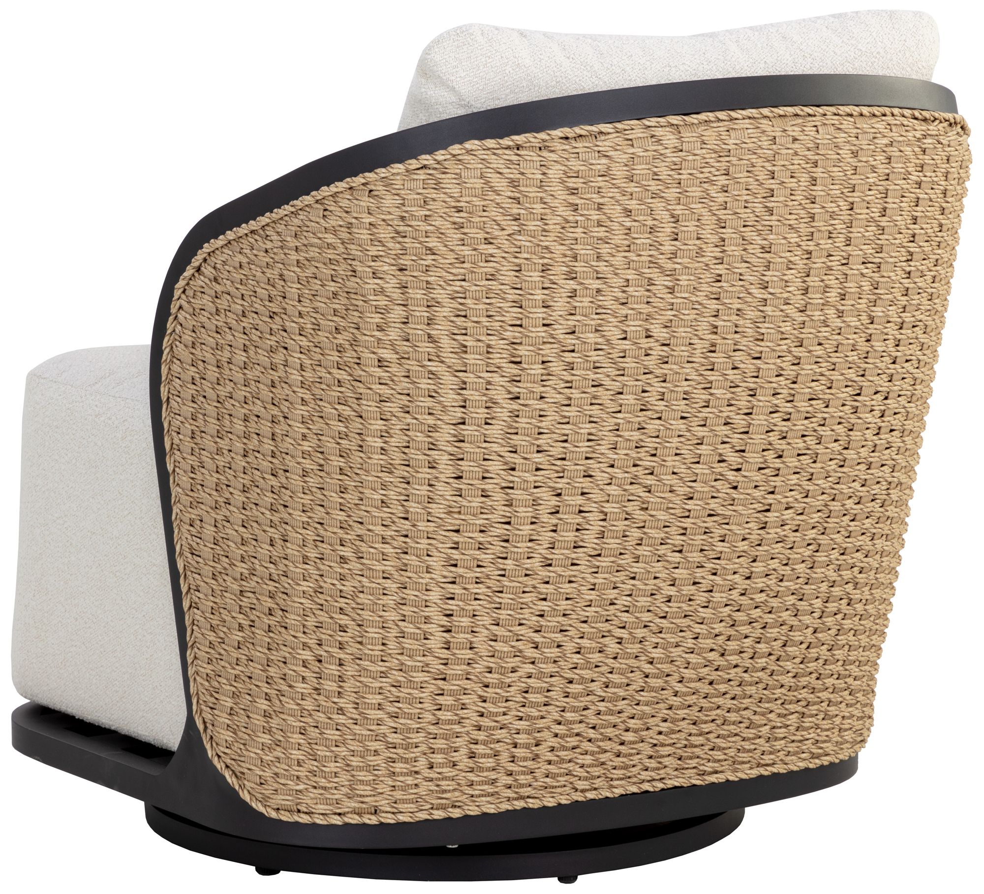 Sunpan Bora Swivel Armchair Louis Cream