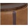 7_Sunpan Borelli Wheeled Storage Ottoman Tobacco Tan and Autumn Chestnut more views
