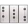 Sunpan Boxed In (Set of 3) 30" X 60" Black Floater Frame