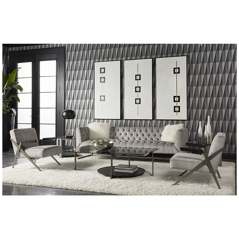 Image 2 Sunpan Boxed In (Set of 3) 30" X 60" Black Floater Frame more views
