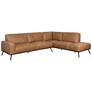 1_Sunpan Brandi Sofa Chaise Raf Camel Leather