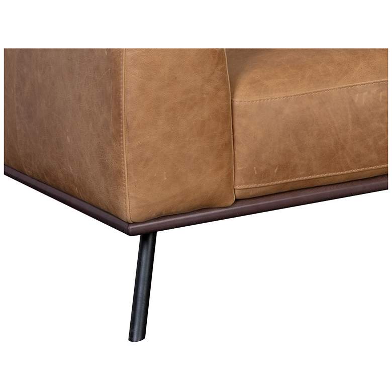 Image 6 Sunpan Brandi Sofa Chaise Raf Camel Leather more views