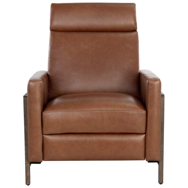 Image 3 Sunpan Brandon Recliner Shalimar Tobacco Leather more views