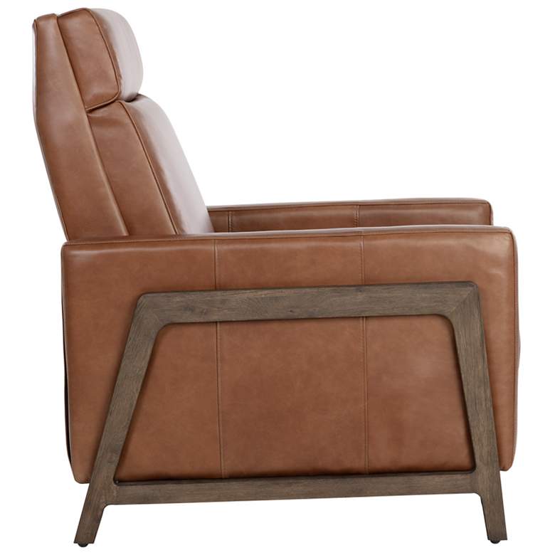 Image 4 Sunpan Brandon Recliner Shalimar Tobacco Leather more views