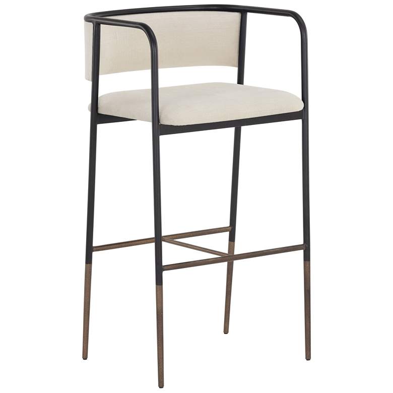 Image 1 Sunpan Brenan Barstool Zenith Alabaster