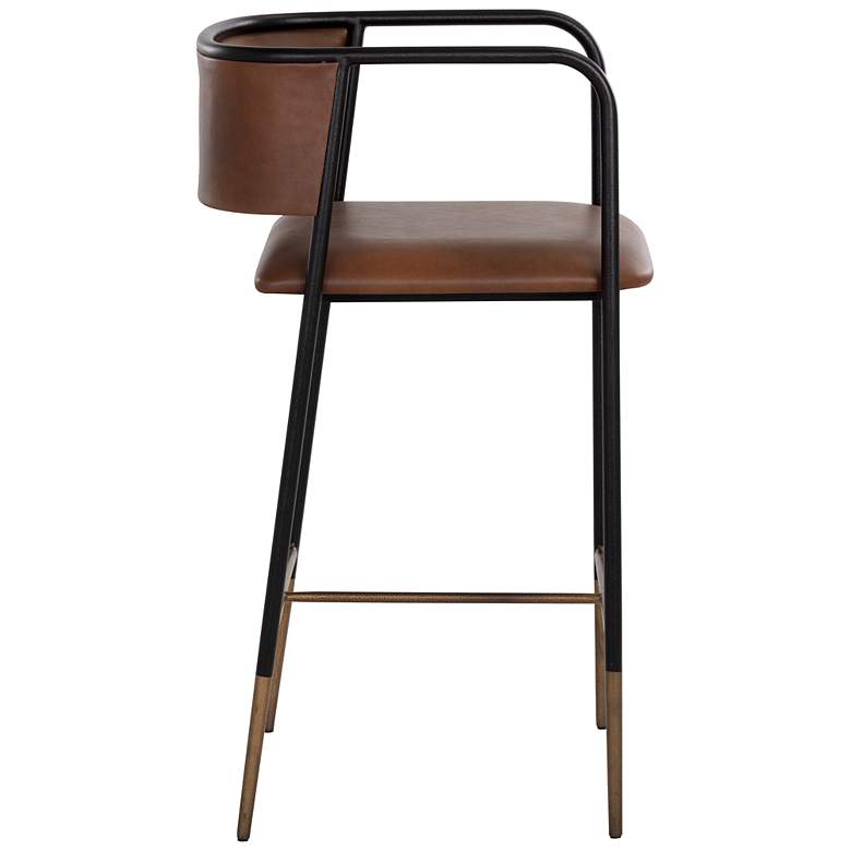 Image 2 Sunpan Brenan Counter Stool Bravo Cognac more views