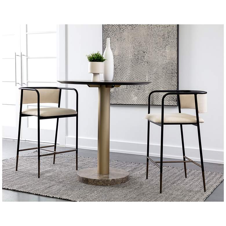 Image 5 Sunpan Brenan Counter Stool Zenith Alabaster more views