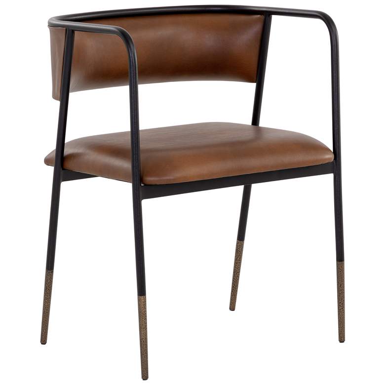 Image 1 Sunpan Brenan Dining Armchair Bravo Cognac