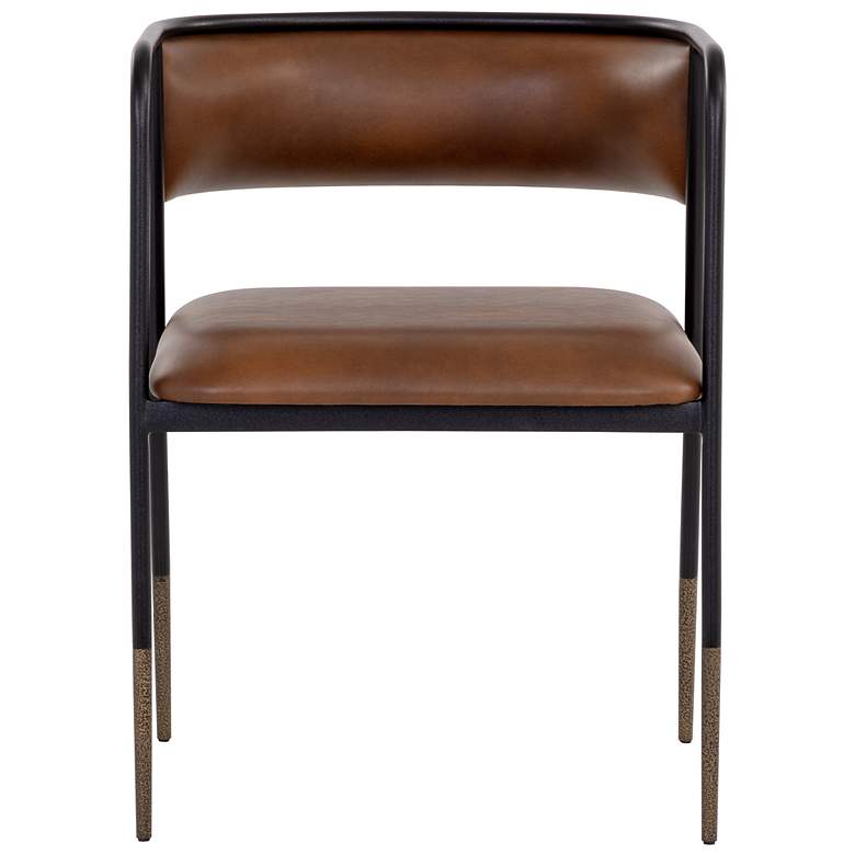Image 2 Sunpan Brenan Dining Armchair Bravo Cognac more views