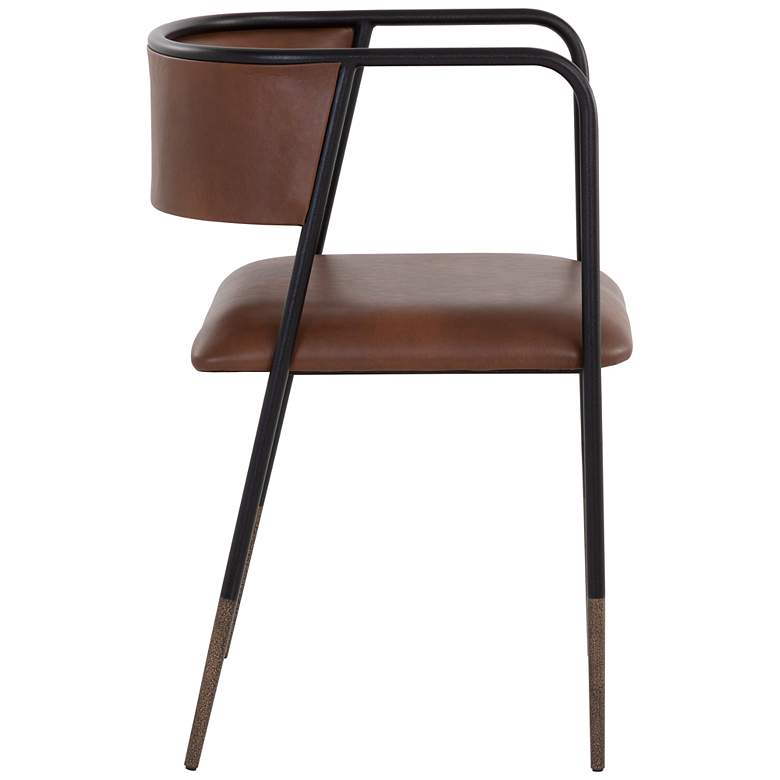 Image 3 Sunpan Brenan Dining Armchair Bravo Cognac more views