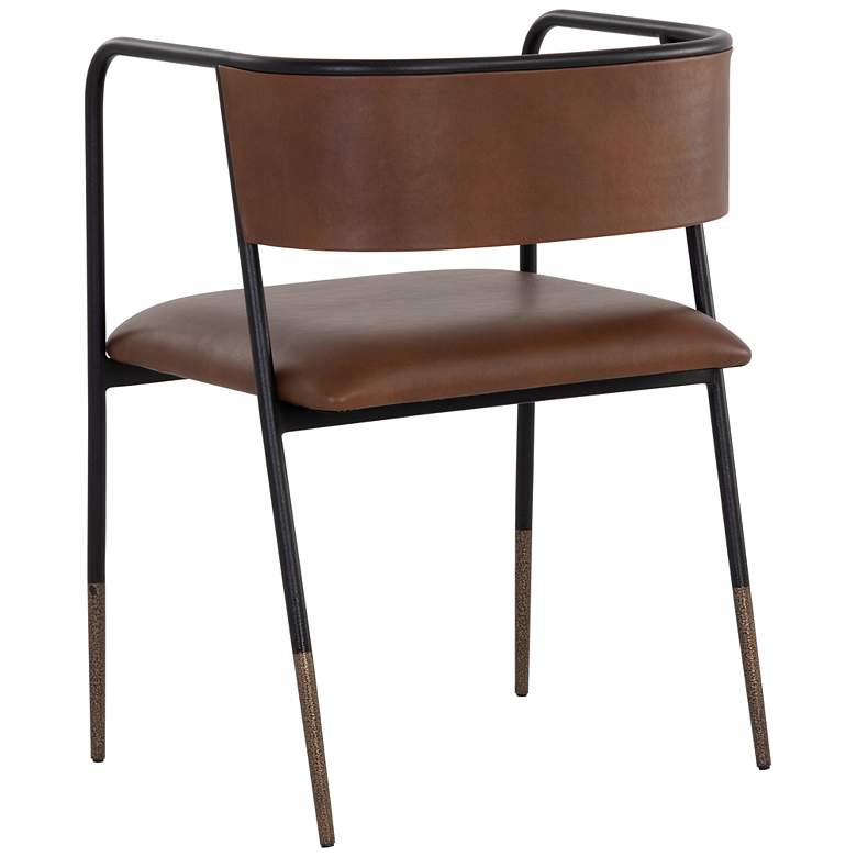 Image 4 Sunpan Brenan Dining Armchair Bravo Cognac more views