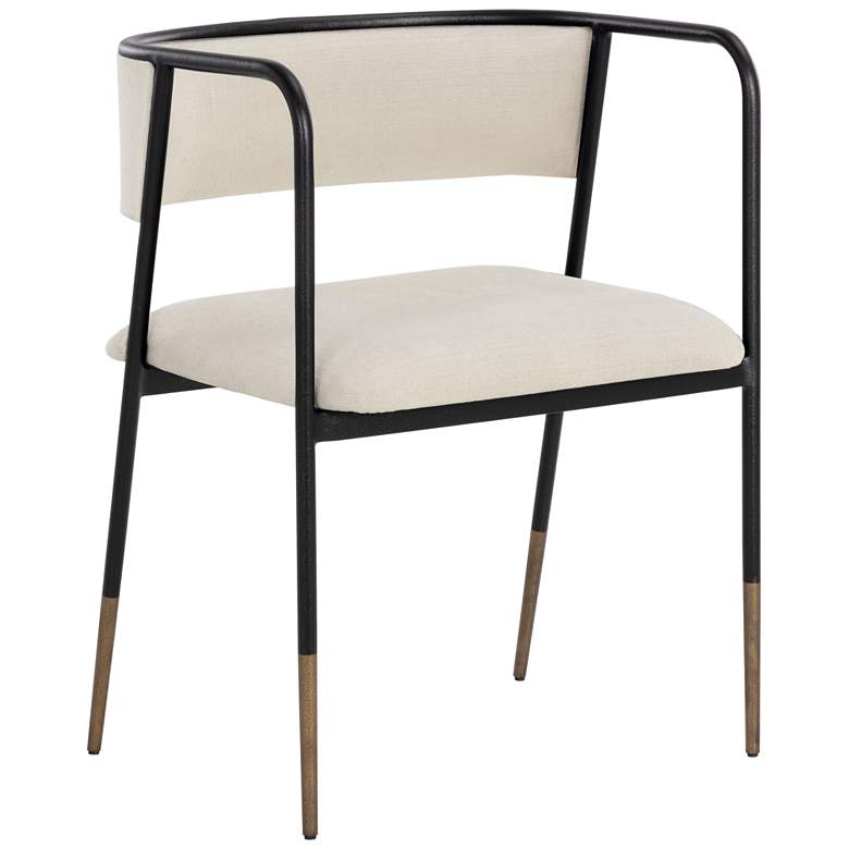 Image 1 Sunpan Brenan Dining Armchair Zenith Alabaster