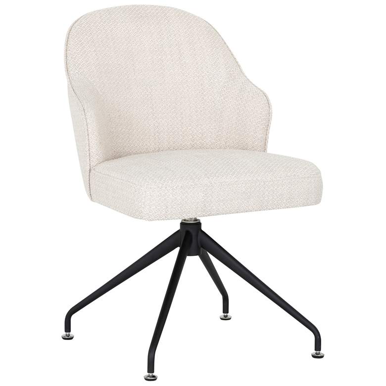 Image 2 Sunpan Bretta Swivel Dining Chair Moto Stucco