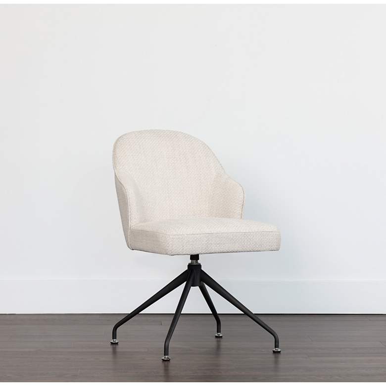 Image 1 Sunpan Bretta Swivel Dining Chair Moto Stucco