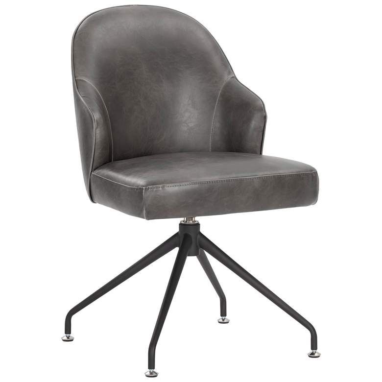 Image 1 Sunpan Bretta Swivel Dining Chair Overcast Gray