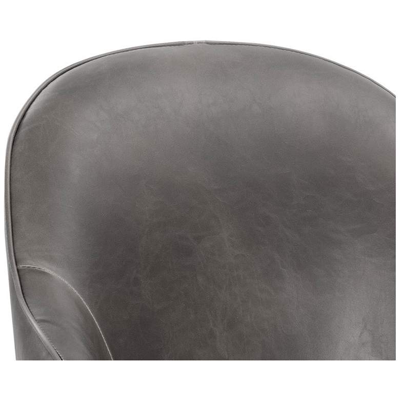 Image 7 Sunpan Bretta Swivel Dining Chair Overcast Gray more views