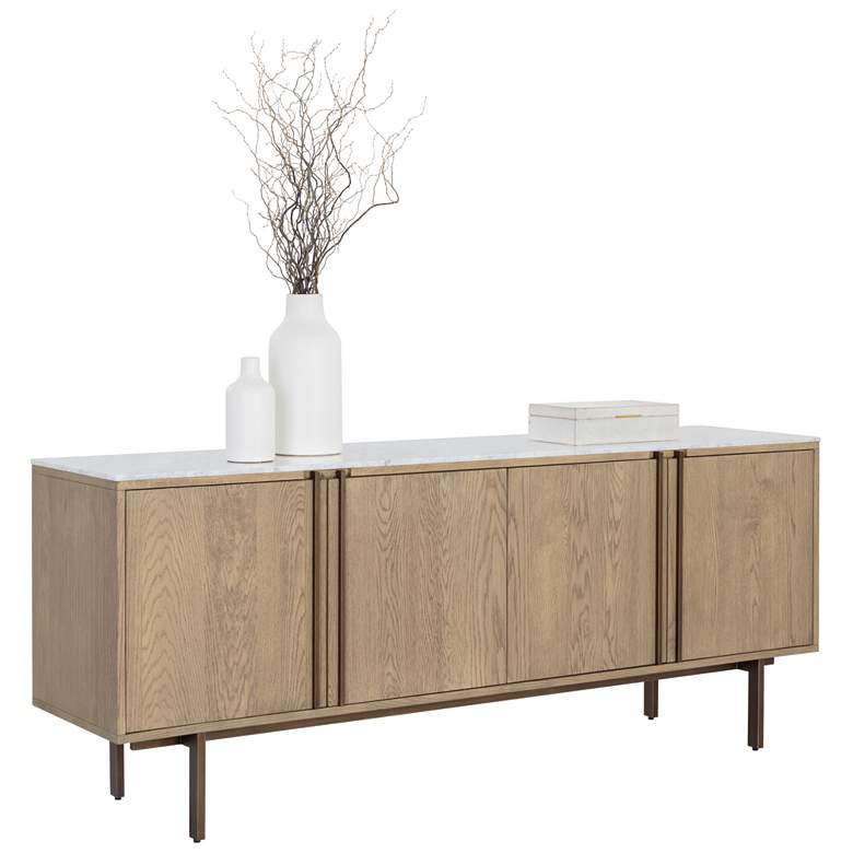 Image 1 Sunpan Briar Sideboard Weathered Oak
