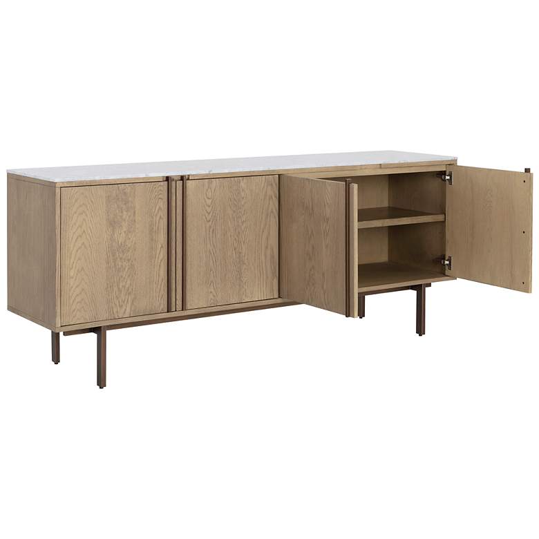 Image 4 Sunpan Briar Sideboard Weathered Oak more views
