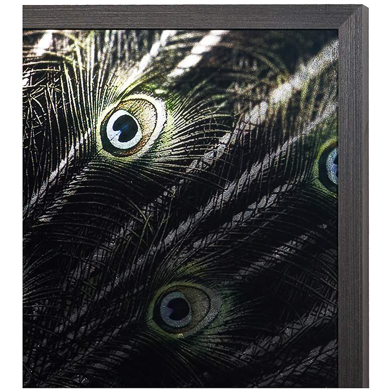 Image 2 Sunpan Brilliant Plumage 72" X 48" Charcoal Frame more views