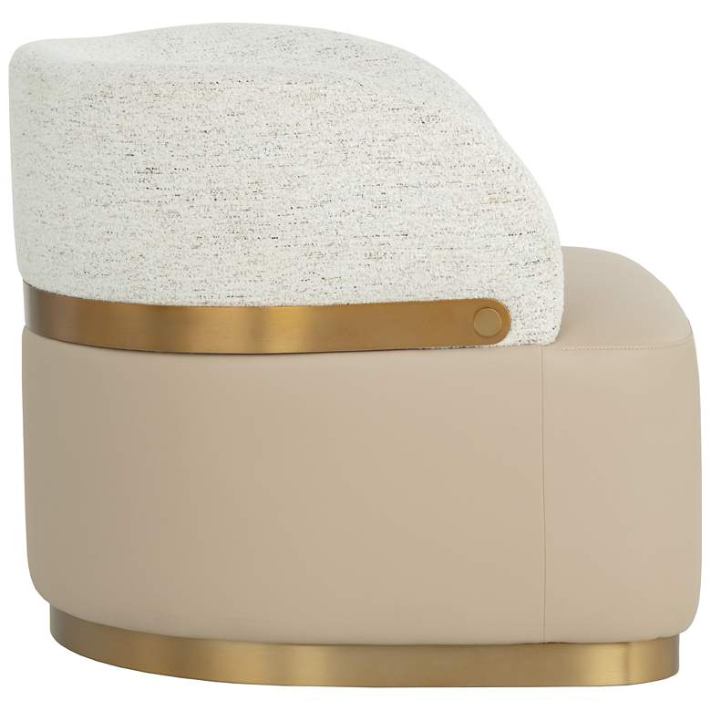 Image 3 Sunpan Brinda Swivel Lounge Chair Napa Beige and Hailey Moon more views
