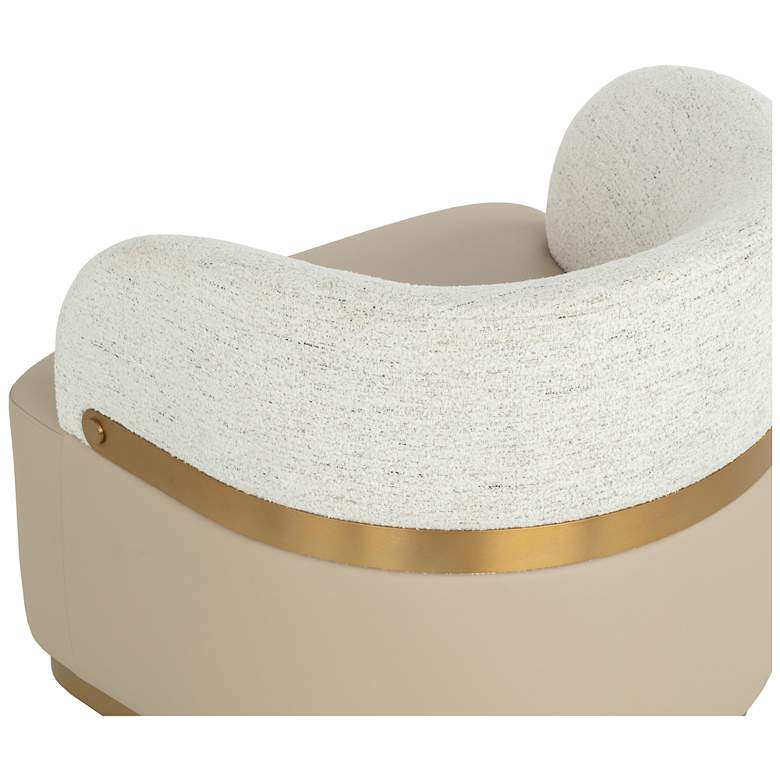 Image 5 Sunpan Brinda Swivel Lounge Chair Napa Beige and Hailey Moon more views