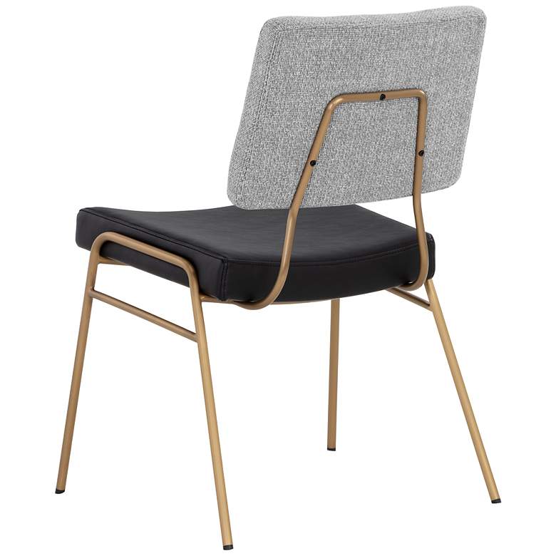 Image 5 Sunpan Brinley Dining Chair Gold Nightfall Black and Chacha Gray more views