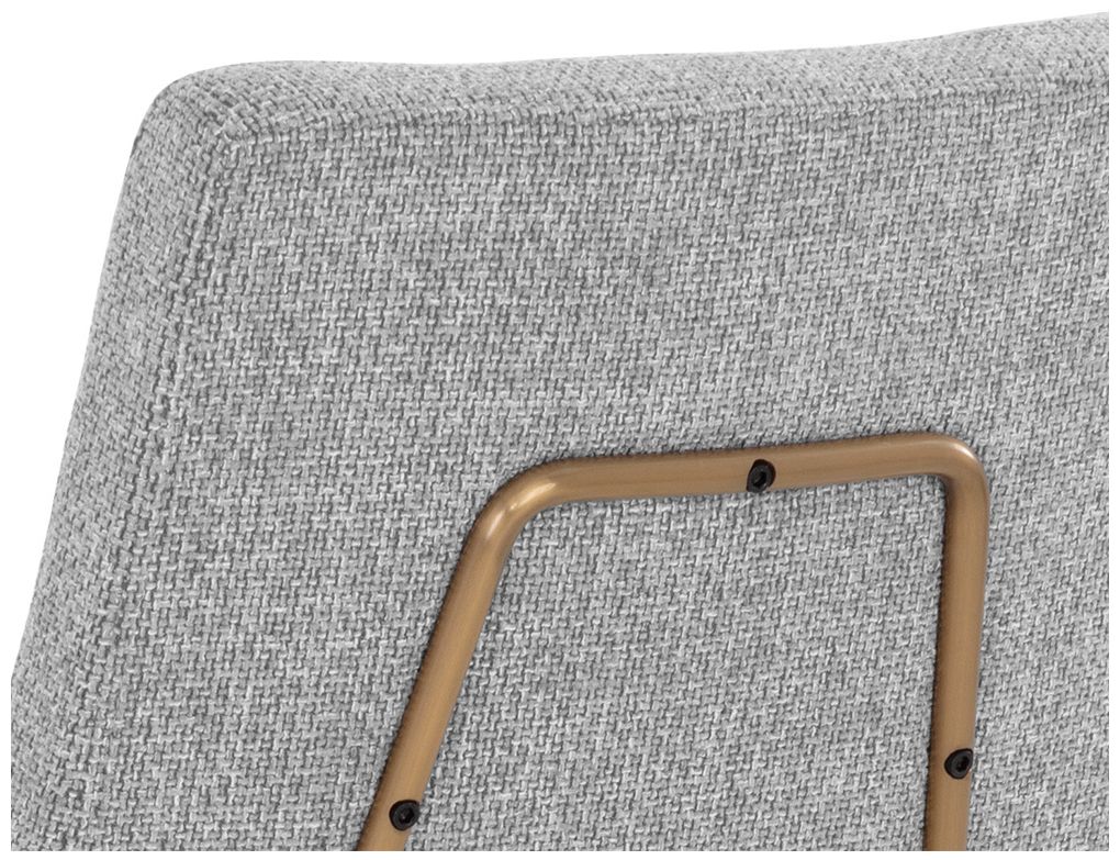 Sunpan Brinley Dining Chair Gold Nightfall Black and Chacha Gray