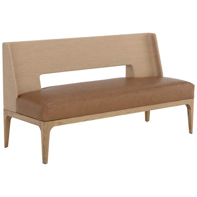 Image 1 Sunpan Brocco Banquette Milliken Cognac
