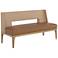 Sunpan Brocco Banquette Milliken Cognac