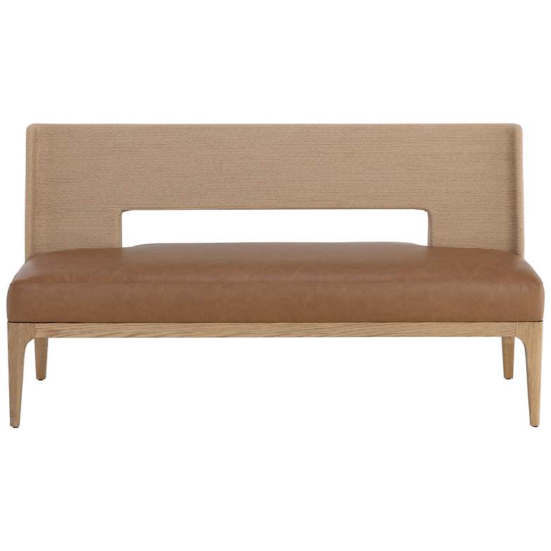Image 2 Sunpan Brocco Banquette Milliken Cognac more views