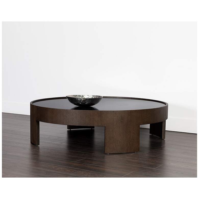 Image 3 Sunpan Brunetto Coffee Table Large Distressed Brown more views