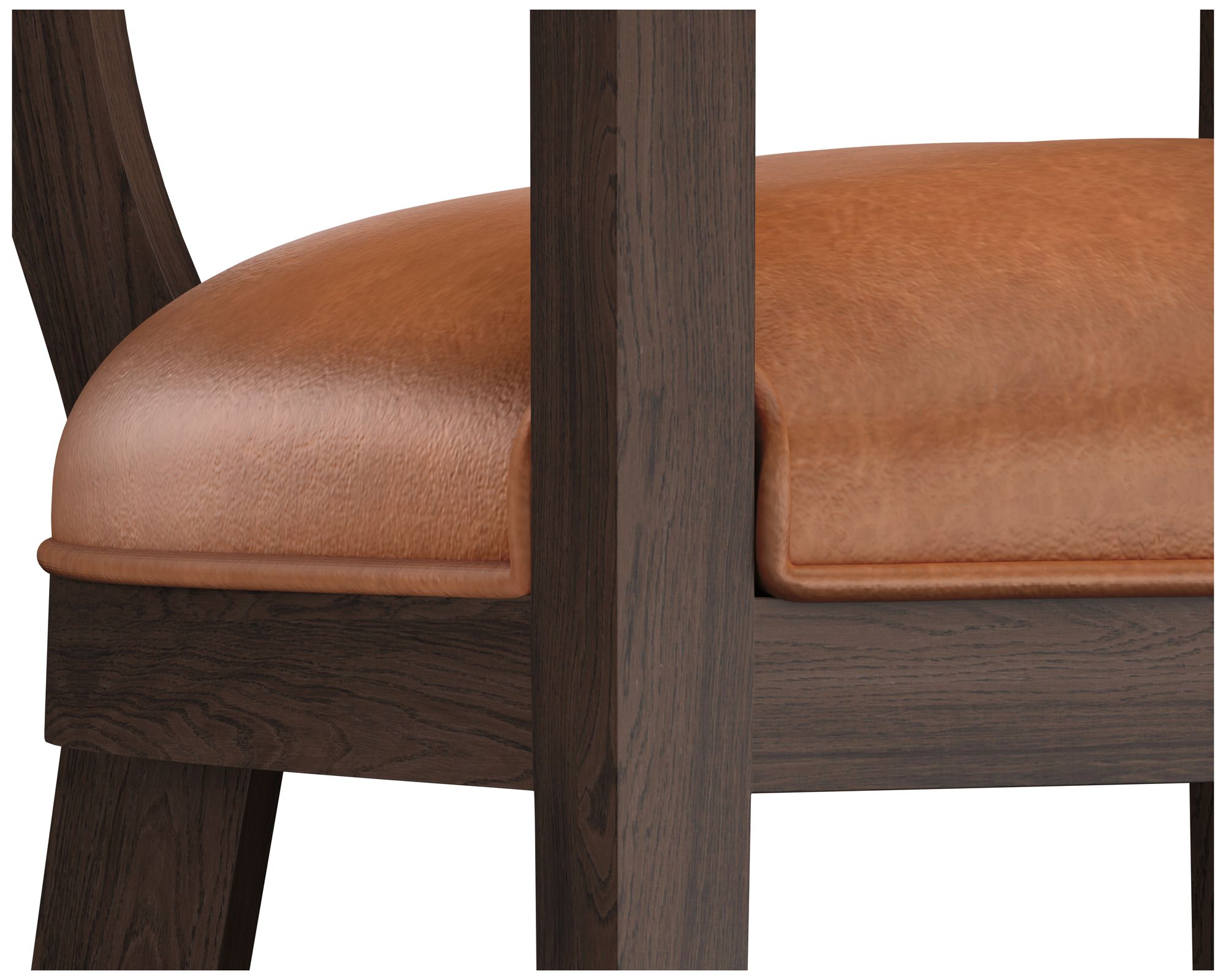 Image 4 Sunpan Brylea Barstool Brown Shalimar Tobacco Leather more views